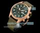 TWS Factory Swiss Copy IWC Schaffhausen Pilot's Chronograph Spitfire Green Dial Bronze Watch (2)_th.jpg